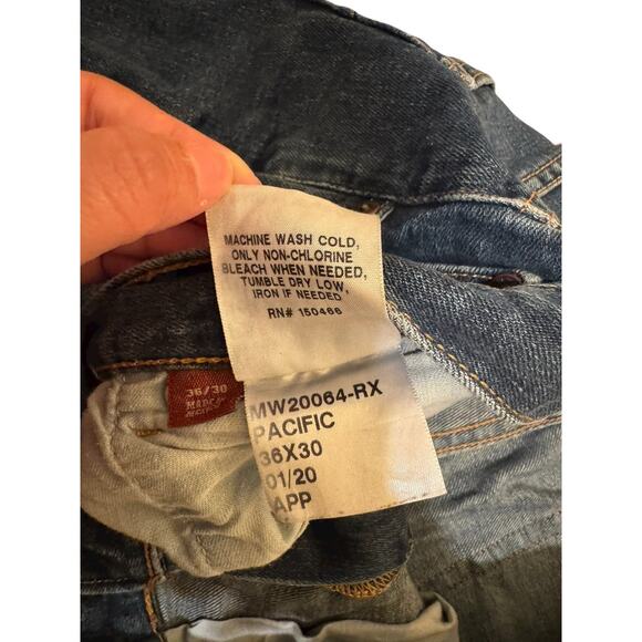 Red Ale Jeans 36x30 Relaxed Fit Straight Leg Medium Wash Denim Y2K Streetwear - Picture 5 of 12